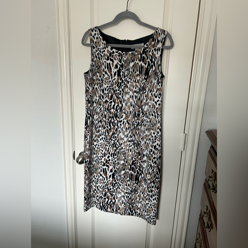 Leopard Print Sleeveless Dress